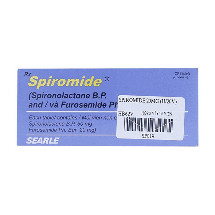 Spiromide 20/50 Searle 2 Vỉ x 10 Viên