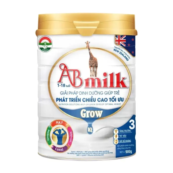 Sữa Grow IQ 3 ABmilk 900g – Giúp trẻ phát triển chiều cao tối ưu