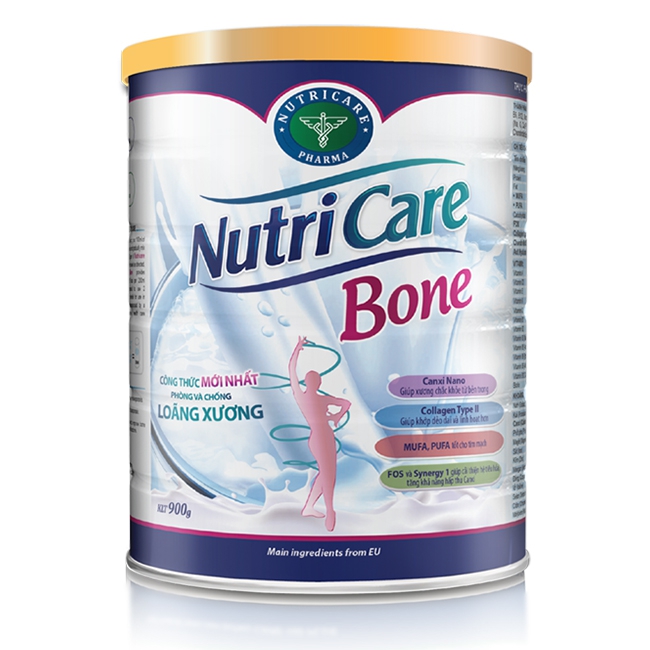 Sữa bột Nutricare Bone phòng ngừa loãng xương, 900g