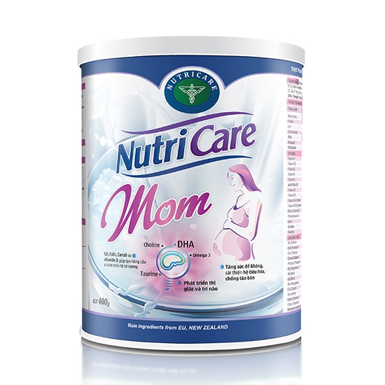 Sữa bột Nutricare Mom dinh dưỡng cho phụ nữ có thai và cho con bú, 400g