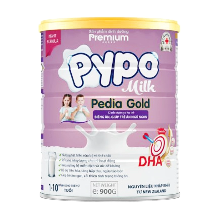 Sữa Pedia Gold PypoMilk 900g – Dinh dưỡng cho trẻ biếng ăn, giúp trẻ ăn ngủ ngon