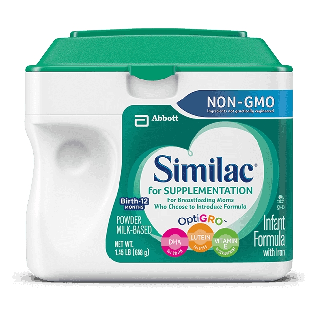 Sữa bột Similac for Suppelmentation Non GMO dành cho bé từ 0-12 tháng