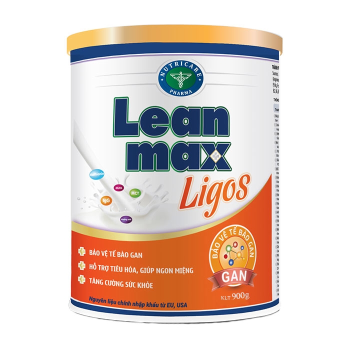 Leanmax Ligos Nutricare 900g - Sữa dinh dưỡng y học bệnh gan