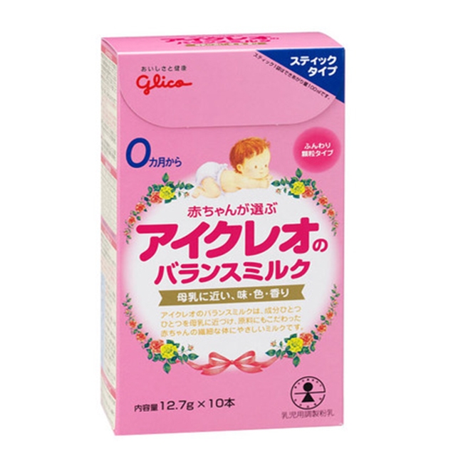 Sữa Glico Icreo dạng thanh số 0 cho bé từ 0 đến 12 tháng tuổi