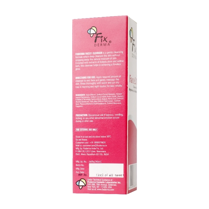 Sữa Rửa Mặt Làm Sạch Sâu Và Dưỡng Ẩm Fixderma Face21 Cleanser For Brightening Radiance 75ml