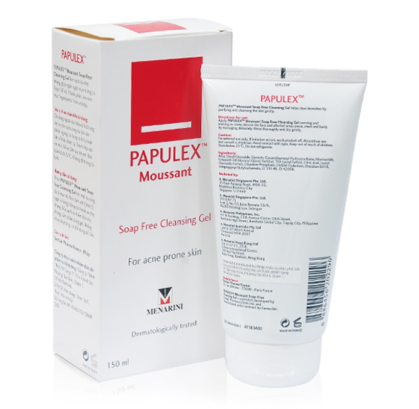 Sữa Rửa Mặt Papulex Moussant Soap Free Cleansing Gel 150ml