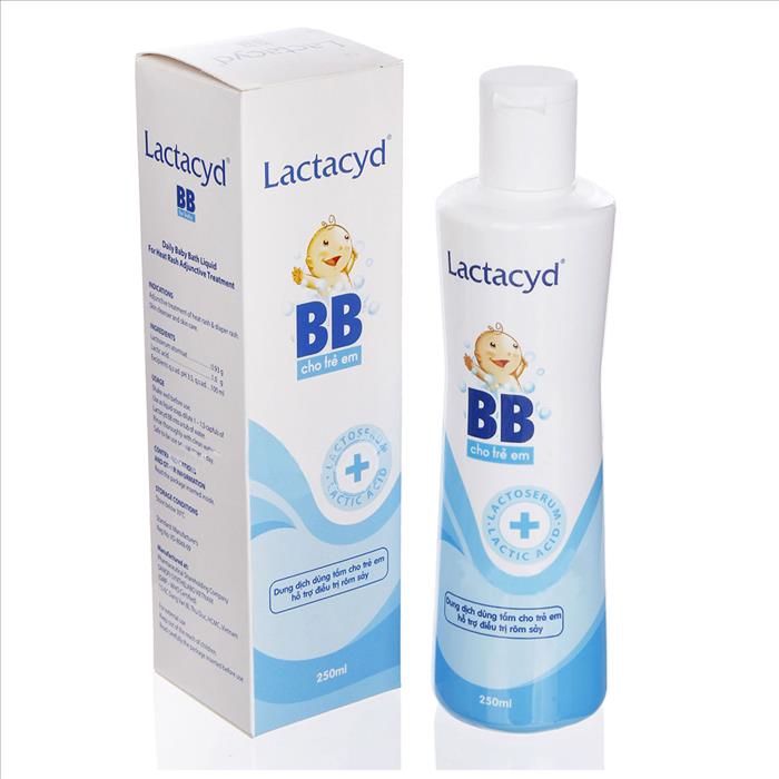 Sữa tắm cho bé Lactacyd BB làm sạch rôm sảy, Chai 250ml