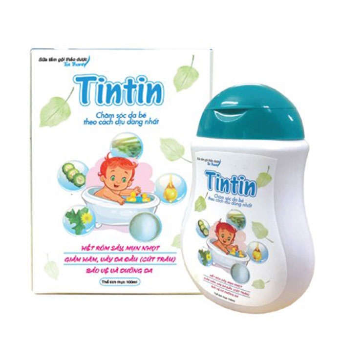 Sữa tắm gội thảo dược Tintin Tất thành, Chai 100ml