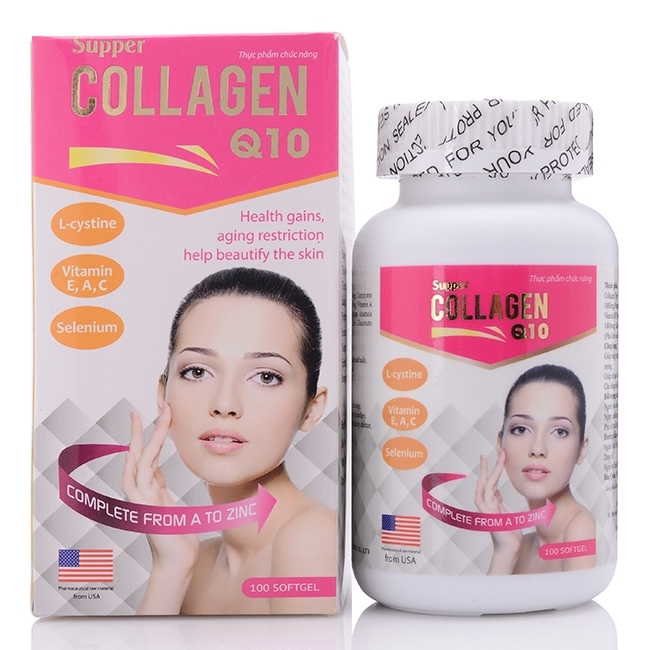 Super Collagen Q10 hạn chế lão hóa, giúp làm đẹp da, tóc và móng