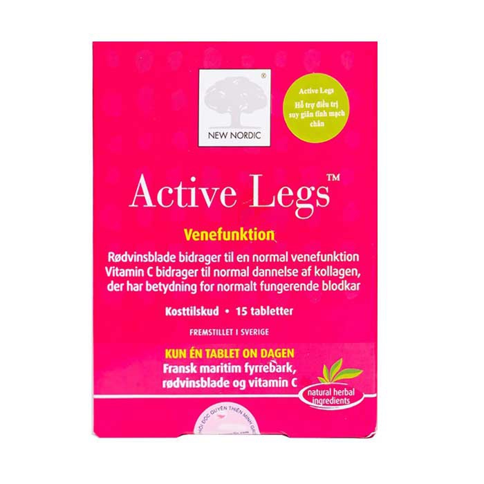 Suy giãn tĩnh mạch chân New Nordic Active Legs Hộp 15 viên