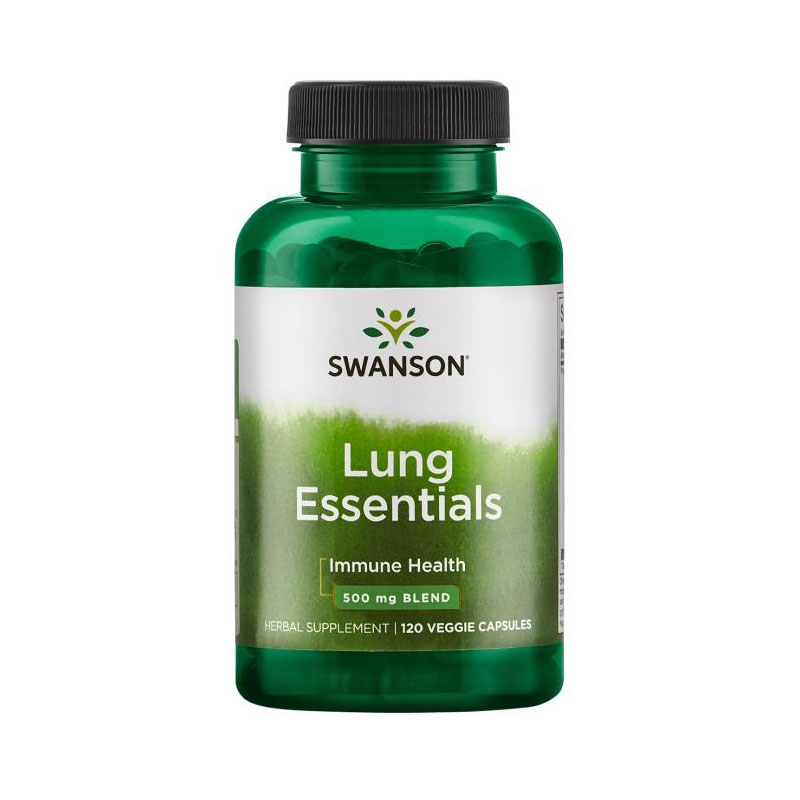 Swanson Lung Essentials hỗ trợ tăng cường hệ miễn dịch, Chai 120 viên