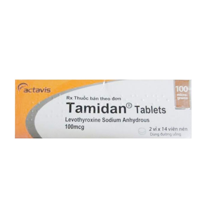 Tamidan Tablets 100mcg Actavis 2 vỉ x 14 viên