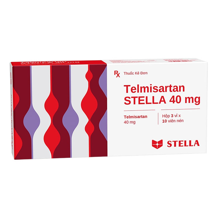 Telmisartan Stella 40mg 3 vỉ x 10 viên