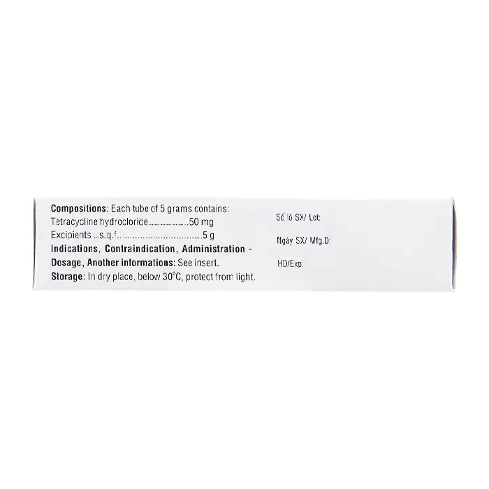 Tetracyclin 1% Medipharco 5g - Thuốc mỡ tra mắt trị nhiễm khuẩn