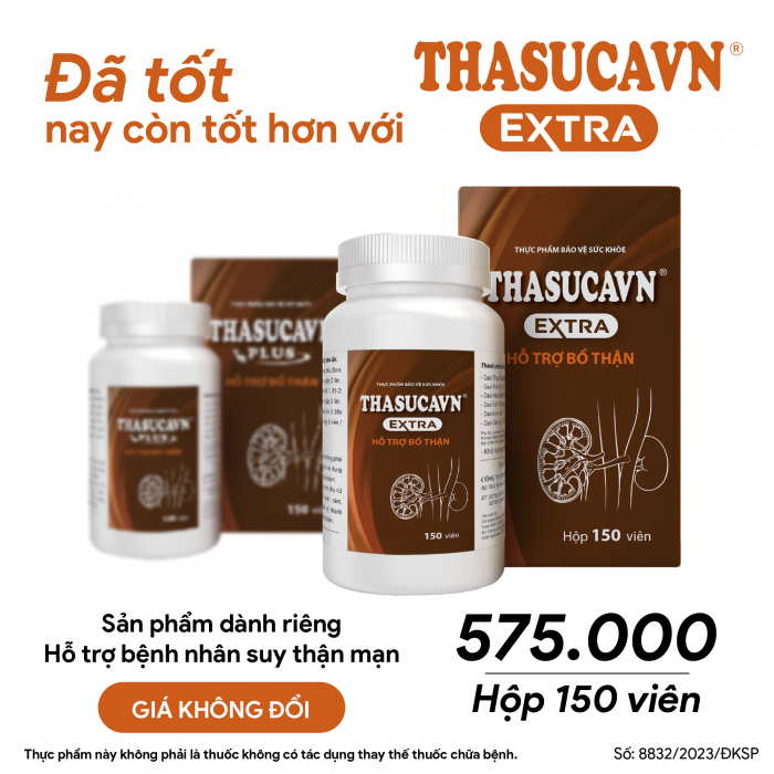 Thasucavn Extra (Mẫu mới) - Hỗ trợ chức năng thận