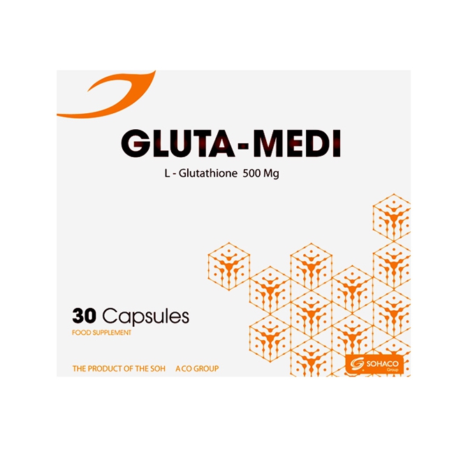 Thực phẩm bảo vệ sức khỏe Medisun Gluta Medi, Hộp 30 viên