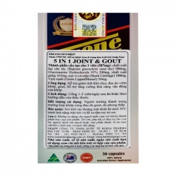5 in One Joint & Gout Healthy Golden 30 viên - Viên uống Gout