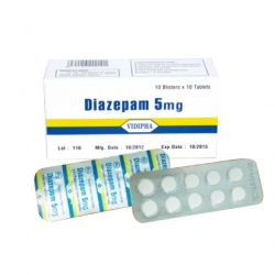 Thuốc Vidipha Diazepam 5mg, Hộp 100 viên 