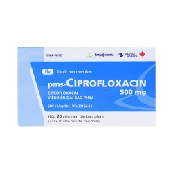 Thuốc kháng sinh Imexpharm Ciprofloxacin 500mg, Hộp 20 viên