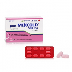 Thuốc giảm đau Imexpharm pms-Mexcold 500mg, Hộp 100 viên