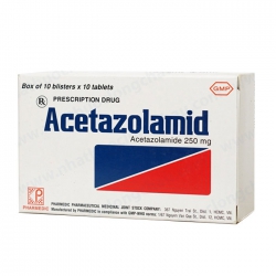 Pharmedic Acetazolamid 250mg, Hộp 100 viên