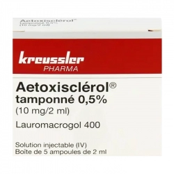 Aetoxisclerol Tamponne 0.5 10mg/2ml Kreussler 5 ống