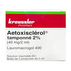 Aetoxisclerol tamponne 2% Kreussler 40mg/2ml - Điều trị giãn tỉnh mạch