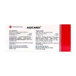 Agicardi 5mg Agimexpharm 3 vỉ x 10 viên