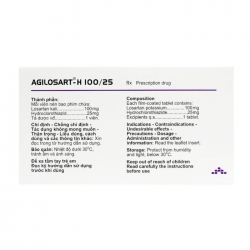 Agilosart – H 100/25 Agimexpharm 3 vỉ x 10 viên
