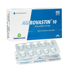 Agirovastin 10mg Agimexpharm 3 vỉ x 10 viên - Trị rối loạn lipid máu
