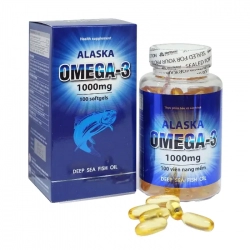 Alaska Omega 3 1000mg Meracine 100 viên - Giúp cải thiện thị lực giảm nguy cơ xơ vữa