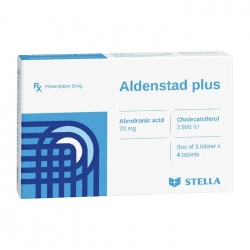 Aldenstad plus Stella 1 vỉ x 4 viên - Điều trị loãng xương