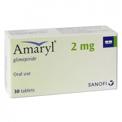 Amaryl 2mg Sanofi Aventis, Hộp 3 vỉ x 10 viên