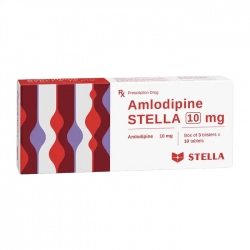 Amlodipine Stella 10mg 3 vỉ x 10 viên - Thuốc tim mạch huyết áp