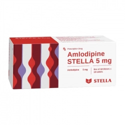 Amlodipine Stella 5mg 10 vỉ x 10 viên - Thuốc huyết áp tim mạch