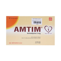 Thuốc tim mạch Apitim 5mg  - Amlodipine 5mg, Hộp 3 vỉ x 10 viên