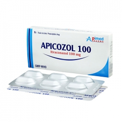 Apicozol 100mg Apimed 1 vỉ x 6 viên