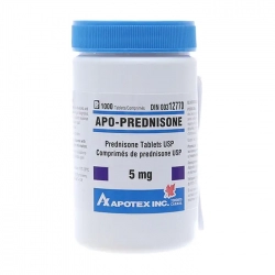 Apo-Prednisone 5mg Apotex 1000 viên - Thuốc kháng viêm
