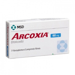 Arcoxia 60mg MSD 3 vỉ x 10 viên