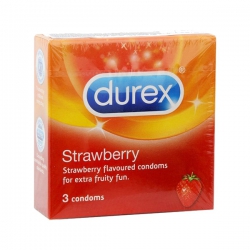 Bao cao su Durex Sensual Strawberry, Hộp 03 cái