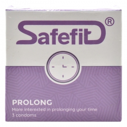 Bao Cao Su SafeFit ProLong - Hộp 3 Cái