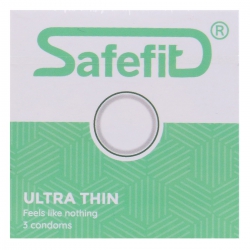 Bao Cao Su Safefit Ultra Thin - Hộp 3 Cái