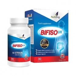 Bifiso UK NutriZing 30 viên - Bổ sung lợi khuẩn hệ vi sinh đường ruột