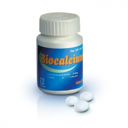 Biocalcium Nadyphar Calci Lactat 650mg, Chai 60 viên