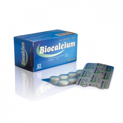 Biocalcium Nadyphar Calci Lactat 650mg, Hộp 100 viên