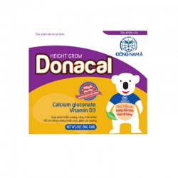 Bổ sung Canxi Donacal Calci 46.5mg, Ống 10ml, hộp 20 ống