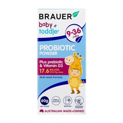 Bột men vi sinh cho trẻ Brauer Baby and Toddler Probiotic Powder 60g