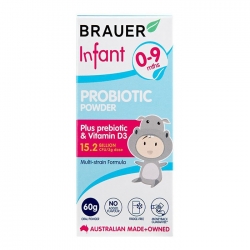 Bột men vi sinh cho trẻ sơ sinh Brauer Infant Probiotic Powder 60g