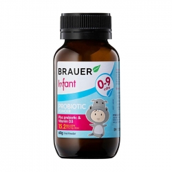 Bột men vi sinh cho trẻ sơ sinh Brauer Infant Probiotic Powder 60g