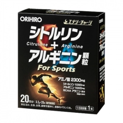 Bột tăng cơ Citrulline + Arginine Granules Orihiro 20 gói x 3,2g - Hỗ trợ làm săn chắc các cơ bắp